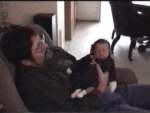 Ty and Grandpa kickin' back.
